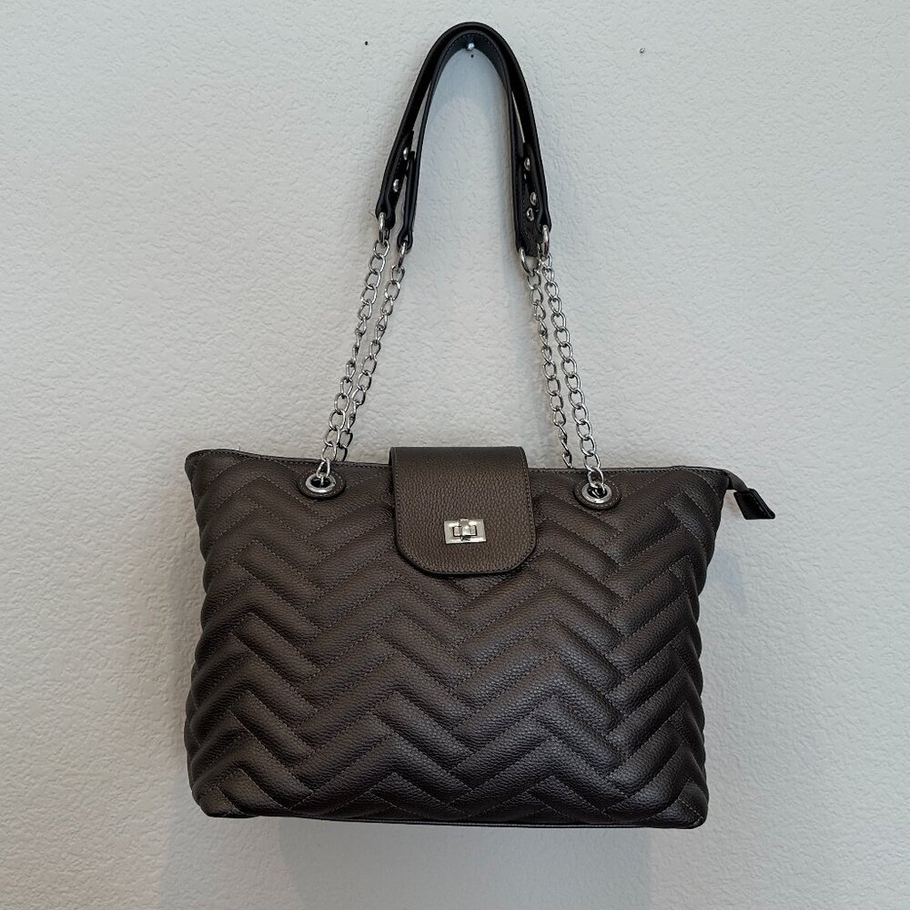 Charming Charlie Pewter Purse